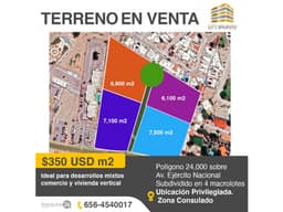 TERRENO EN VENTA EN ZONA CONSULADO