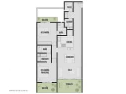 Departamento en venta en Roma Sur 21847IR
